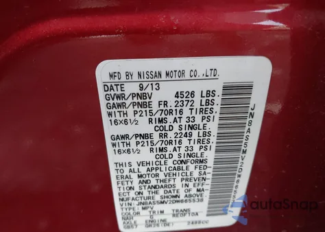 2013 Nissan Rogue S z USA, uszkodzony, nr VIN JN8AS5MV2DW665538